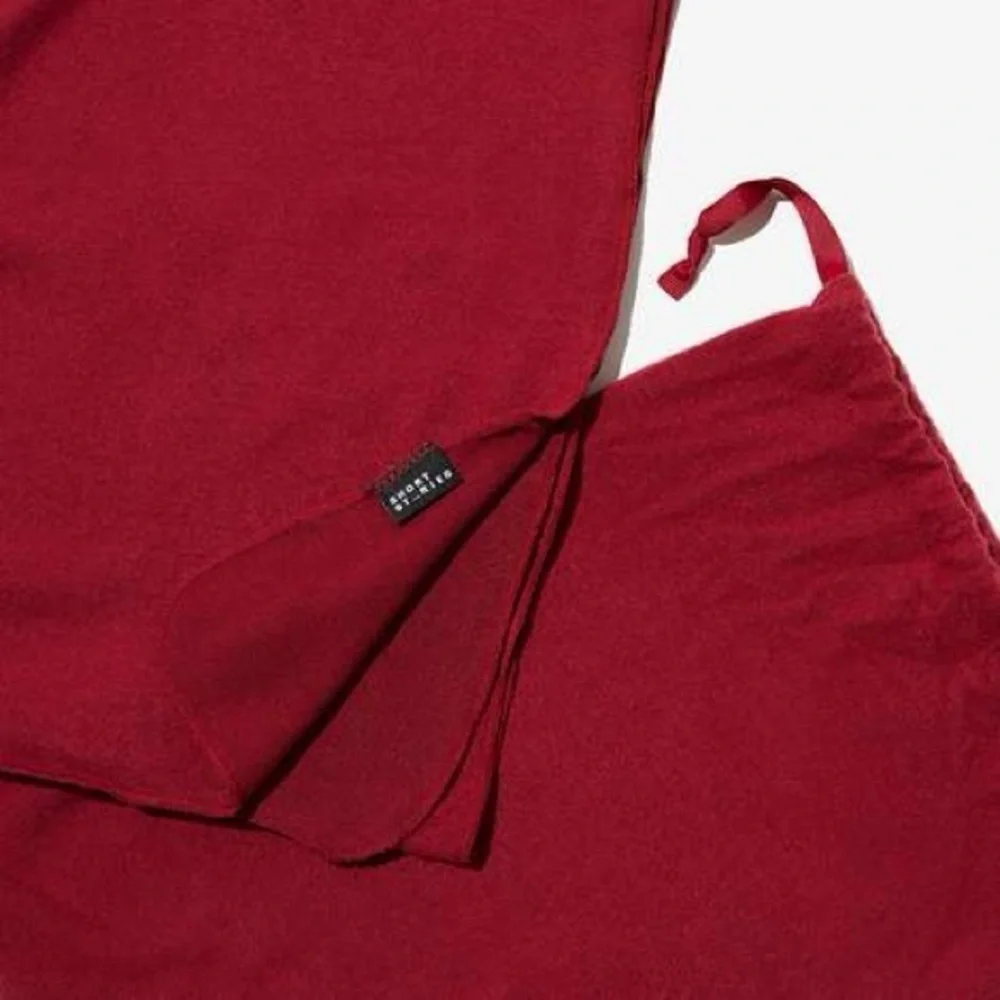 NEW Short Stories Soft Travel Blanket in Ruby Wine